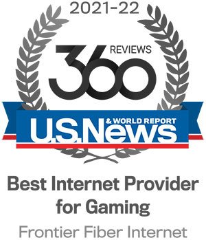 Frontier Fiber Internet: Best Internet Provider for Gaming acording to U.S. News & World Report